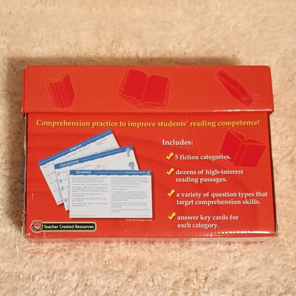 EUC ~ Fiction Reading Comprehension Cards for 3rd Grade - Picture 7 of 16